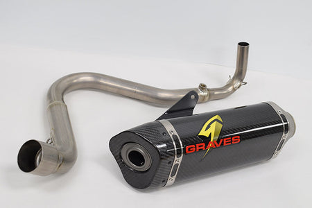 Graves motorsports kawasaki z125 pro full titanium carbon system