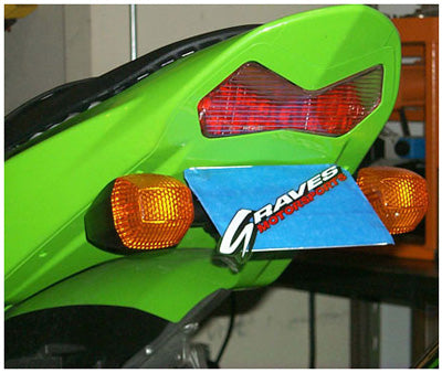 Graves motorsports kawasaki zx-636 + zx-6rr fender eliminator kit 2003-2004